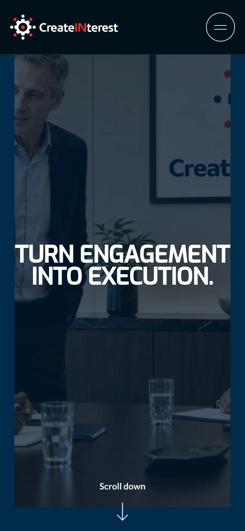 CreateInterest mobile homepage screenshot, September 9, 2026.